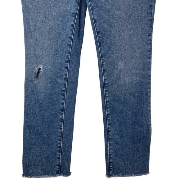 Good American Women's Good Legs Straight Jeans Medium Wash - Picture 5 of 11